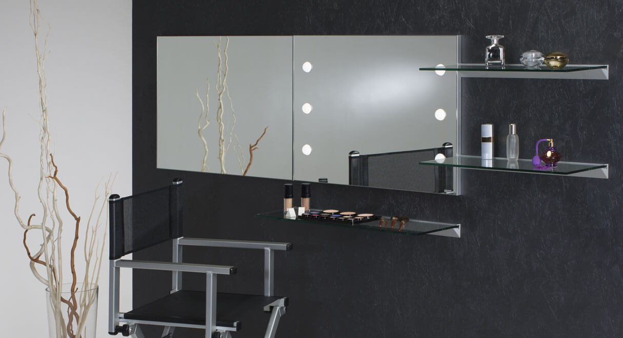 Specchi trucco da parete con luci i light per make up