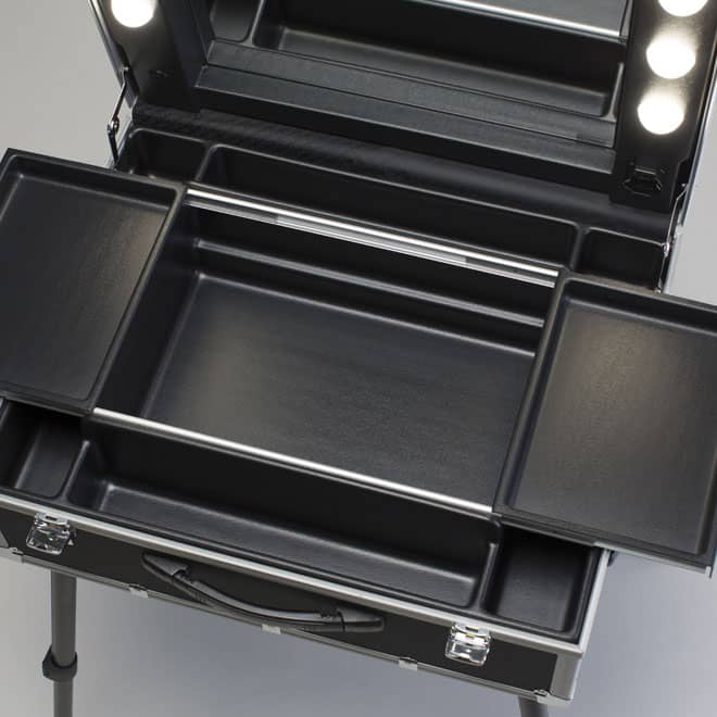 valigia trucco con luci