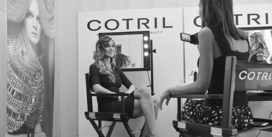postazione trucco per studi televisivi