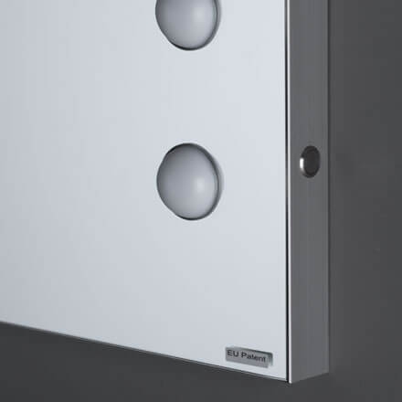 Specchi trucco da parete linea MDE (dettaglio della cornice)
