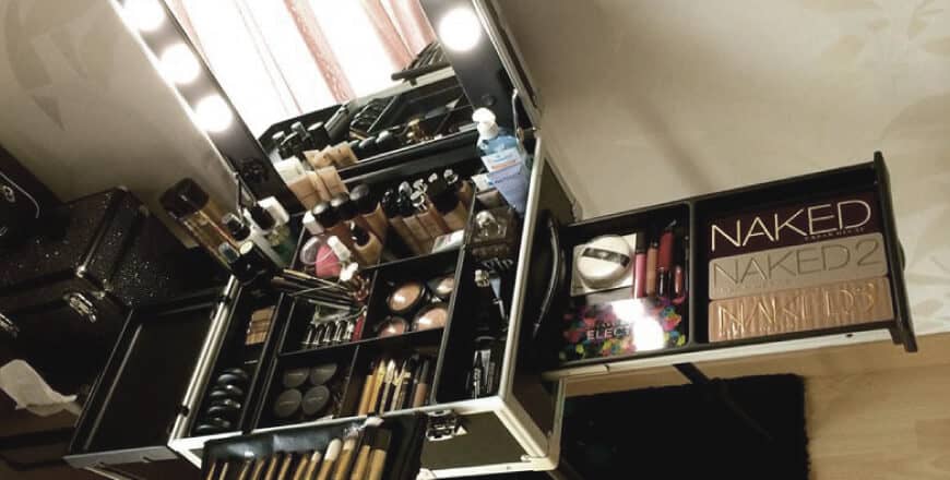 Valigia trucco con luci professionali Cantoni