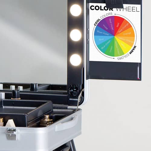 Specchio con luci per corso consulente d'immagine