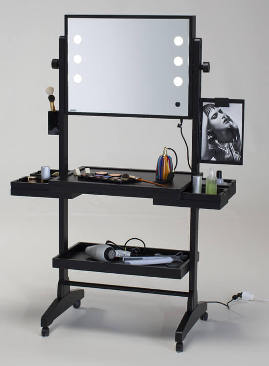 Postazione make up su ruote