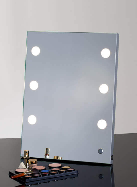 Specchio trucco con luci Hollywood da tavolo