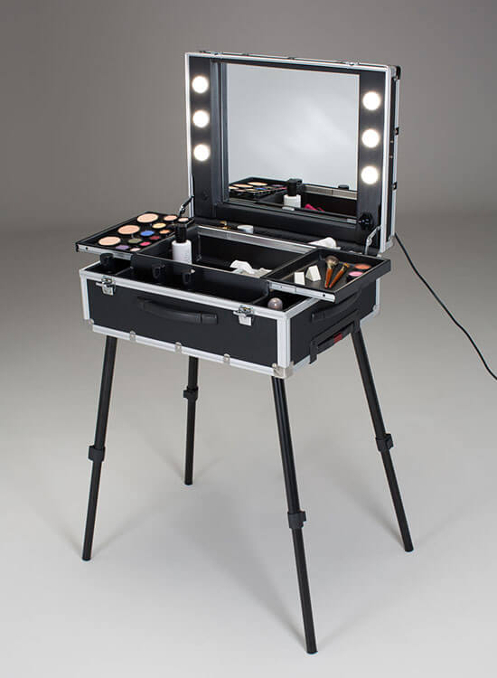 Valigia make up artist professionale con luci