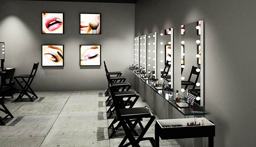 Postazioni trucco professionali