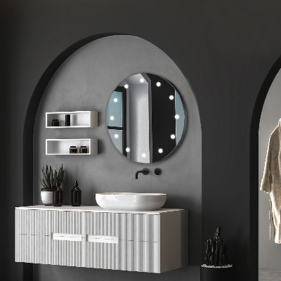 Specchio bagno tondo MDE 