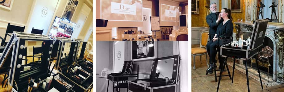 Valigie trucco personalizzate per Dior