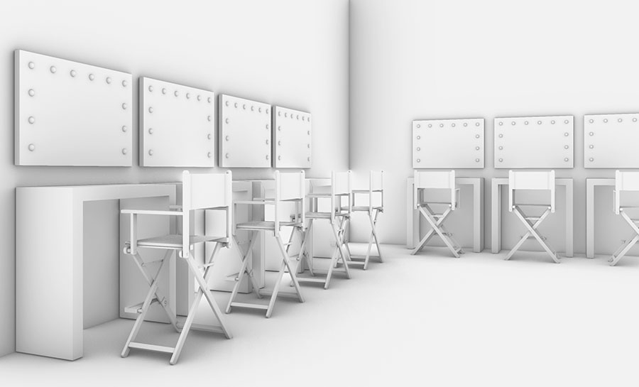 Rendering progettazione per centro estetico