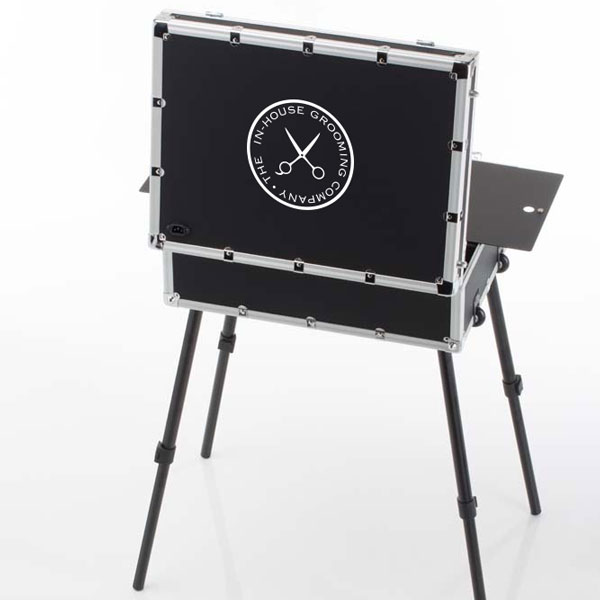 valigia barbershop con logo personalizzato