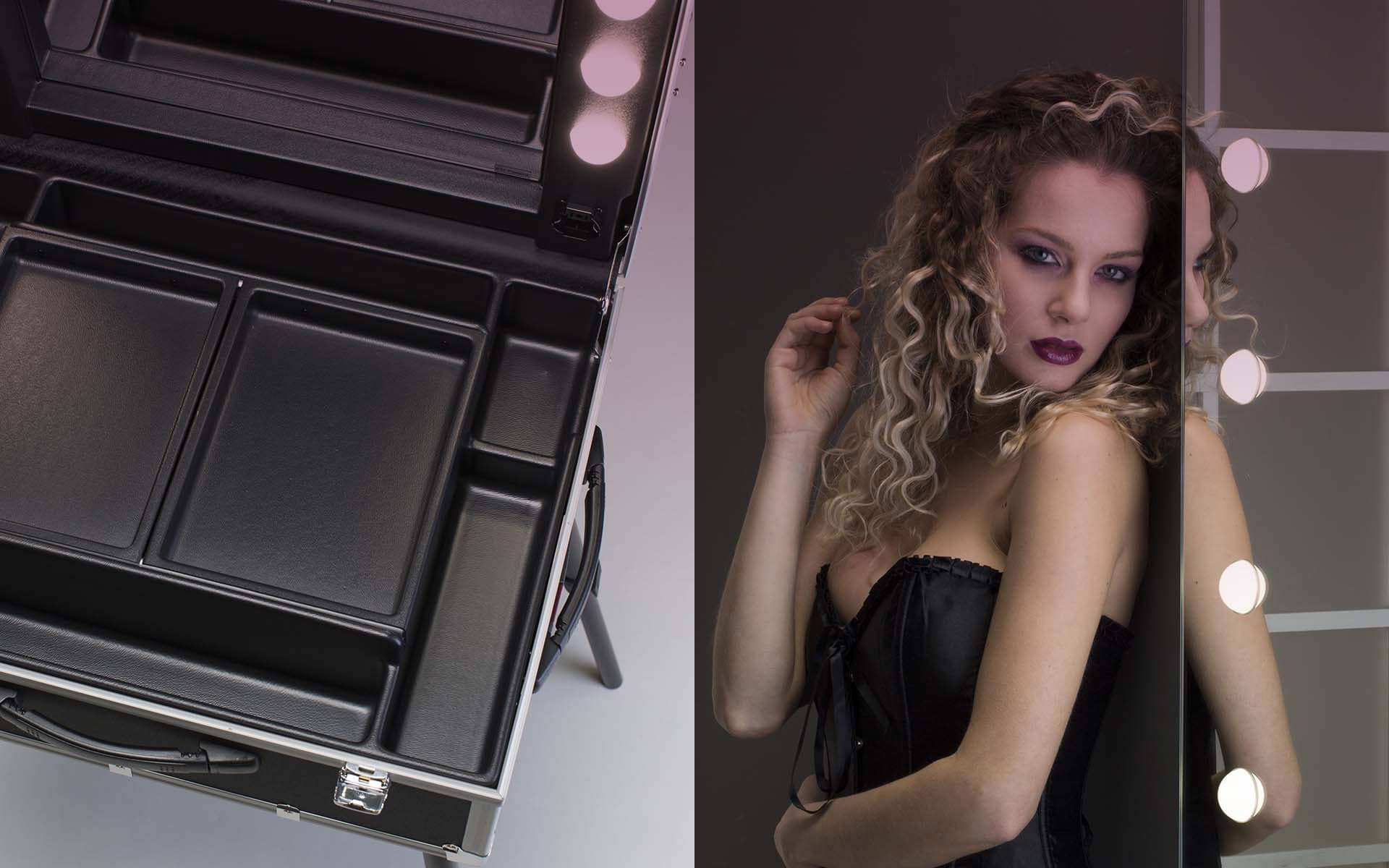 Valigie e specchi trucco Cantoni