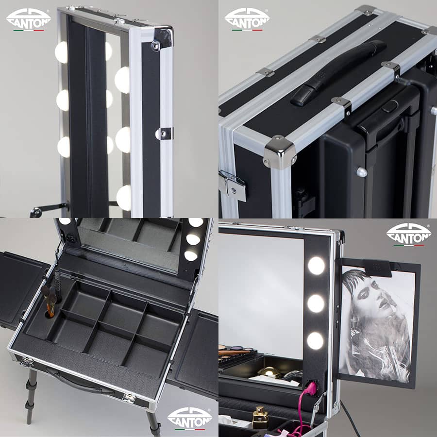 Dettagli valigia trucco Cantoni