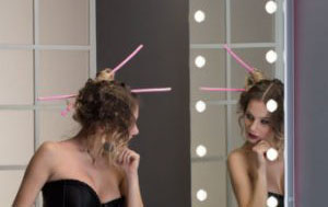 Specchio trucco con luci