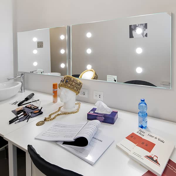 Specchi da camerino con luci